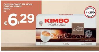 Bennet Caffè macinato per moka gusto di napoli kimbo offerta
