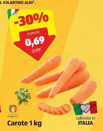 ALDI Carote 1 kg i colori del sapore offerta