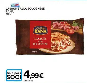 Ipercoop Rana Lasagne Alla Bolognese 900g offerta