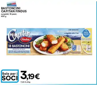 Ipercoop Captain Findus Bastoncini Surgelati, 18 Pezzi, 450 g offerta