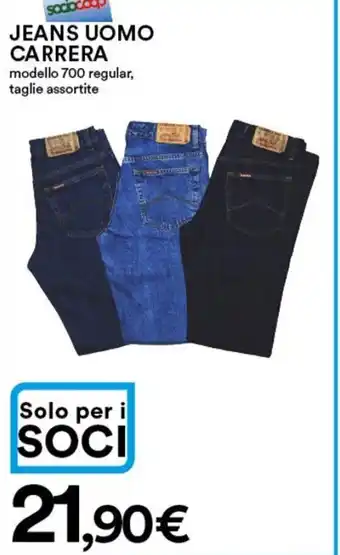 Ipercoop Jeans Uomo Ca Rrera Modello 700 Regular, Taglie Assortite offerta