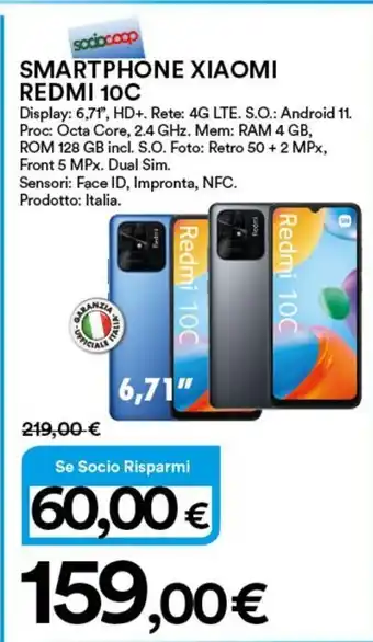 Ipercoop Redmi 10C Smartphone Xiaomi offerta
