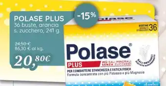 POLASE PLUS 36 Buste, Arancia s. Zucchero, 241 g.