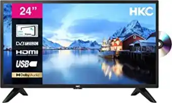 Amazon Hkc 24f1d-dvd tv 24 pollici (televisori 60 cm) con lettore dvd integrato, dolby audio, triplo tuner dvb-c/t2/s2, ci+, hdm... offerta