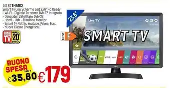 Galassia LG Smart TV 23,6" 24TN510S offerta