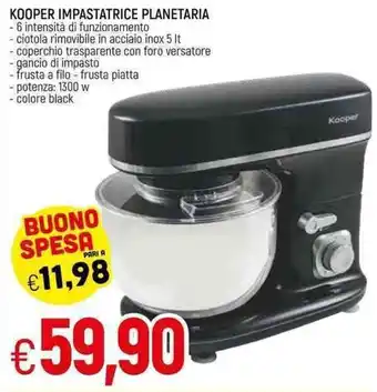 Kooper Impastatrice Planetaria