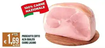 Banco Fresco Prosciutto Cotto Alta Qualità Cuore Lucano offerta