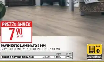 Pavimento Laminato 18 mm 8x193x1383 mm