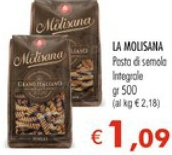 MerSi Supermercati La Molisana Pasta di semola Integrale 500 gr offerta