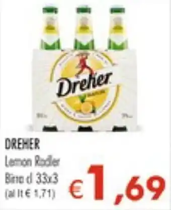 Dreher Lemon Radler Birra 33 cl x 3
