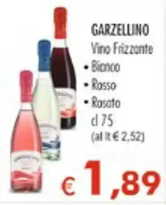 MerSi Supermercati Garzellino Vino Frizzante 75 cl offerta