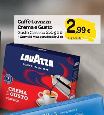 Lavazza Caffè crema e gusto classico 250 g x 2