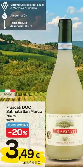 Frascati DOC Satinata San Marco 750 ml