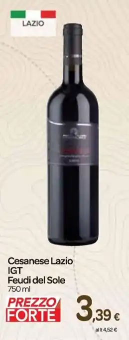 Feudi del Sole Cesanese Lazio IGT 750 ml