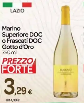 Gotto d'Oro Marino Superiore DOC o frascati DOC 750 ml