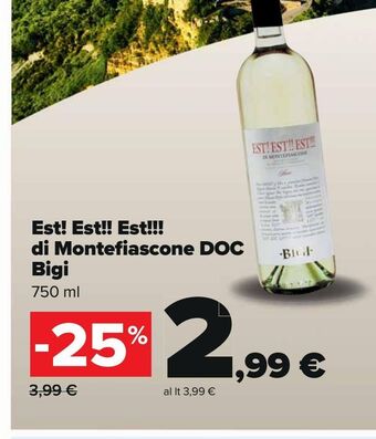 Carrefour Iper Est! est!! est!!! di montefiascone doc bigi offerta