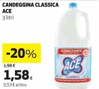 Coop Candeggina classica ace offerta