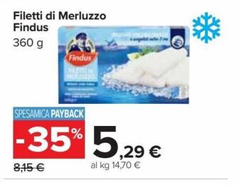 Carrefour Market Filetti di merluzzo findus 360g offerta