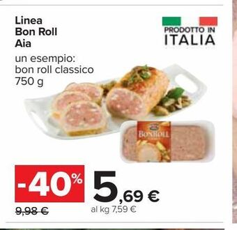 Carrefour Iper Linea bon roll aia offerta