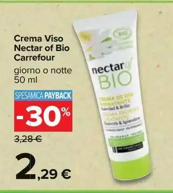 Carrefour Iper Crema viso nectar of bio carrefour offerta