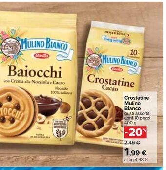 Carrefour Iper Crostatine mulino bianco offerta