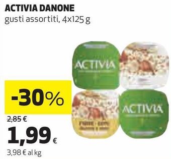 Coop Activia danone gusti assortiti offerta