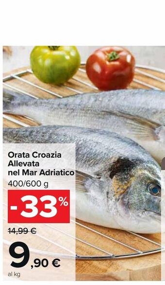 Carrefour Market Orata croazia allevata nel mar adriatico 400/600g offerta
