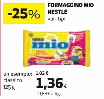 Coop Formaggino mio nestlé un esempio: classico offerta