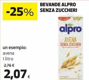Coop Bevande alpro senza zuccheri un esempio: avena offerta