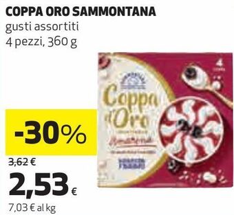 Coop Coppa oro sammontana gusti assortiti offerta