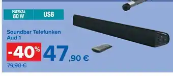 Carrefour Iper Soundbar telefunken offerta