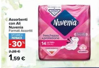 Carrefour Market Assorbenti con ali nuvenia formati assortiti offerta