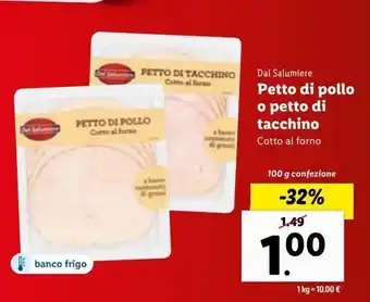 Lidl Petto di pollo o petto di tacchino offerta