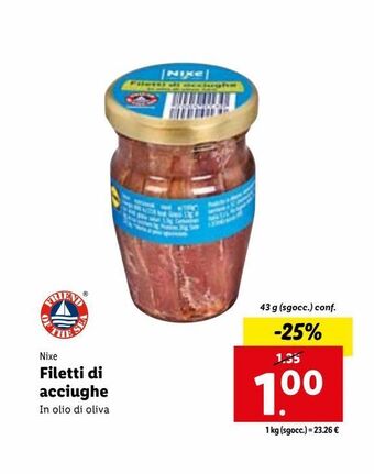 Lidl Filetti di acciughe offerta
