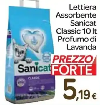 Sanicat Lettiera Assorbente Classic 10 lt Profuma di Lavanda