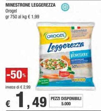 Crai Orogel Minestrone Leggerezza 750 gr offerta