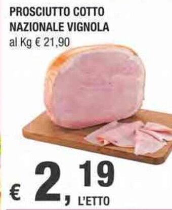 Crai Prosciutto Cotto Nazionale Vignola offerta