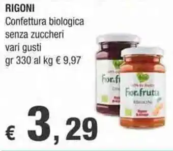 Crai Rigoni Confettura biologica senza zuccheri 330 gr offerta