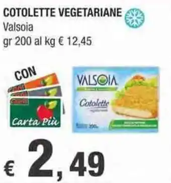 Crai Valsoia Cotolette Vegetariane 200 gr offerta