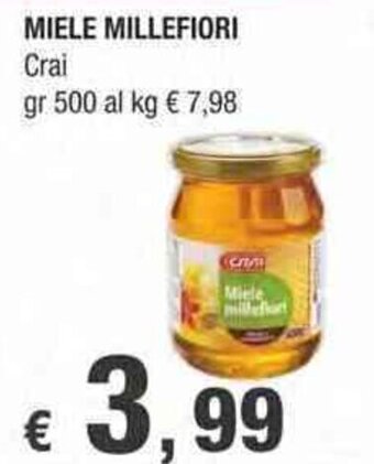 Crai Crai Miele Millefiori 500 gr offerta