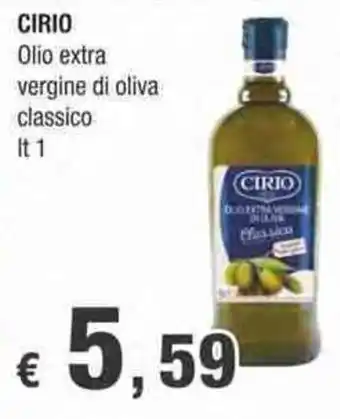 Crai Cirio Olio Extra Vergine di oliva classico 1 lt offerta