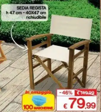 Satur Sedia Regista H 47cm - 40x47cm richiudibile offerta