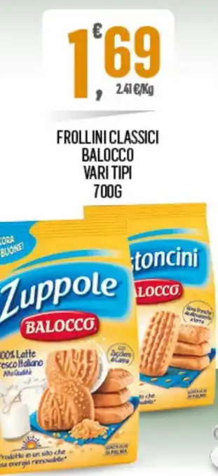 Despar Balocco Frollini classici vari tipi 700 g offerta