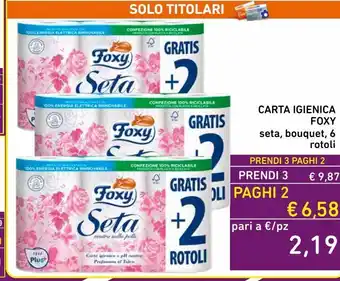 Spazio Conad Carta igienica foxy offerta
