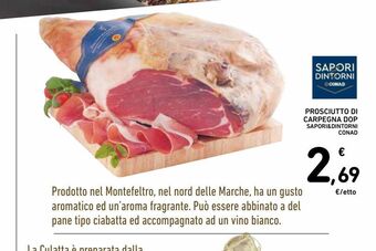 Prosciutto di carpegna dop
