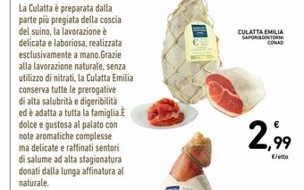 Spazio Conad Culatta emilia sapori & dintorni conad offerta
