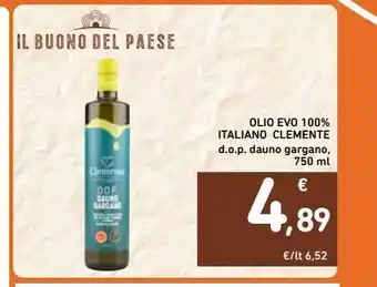 Spazio Conad Olio evo 100 % italiano clemente offerta