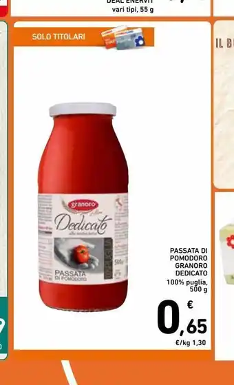 Spazio Conad Passata di pomodoro granarolo delicato offerta