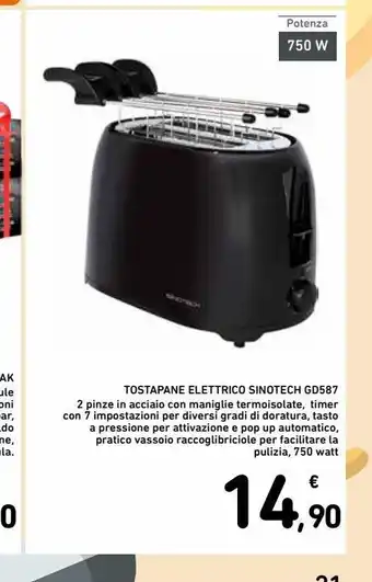 Spazio Conad Tostapane eletrico sinotech gd587 offerta