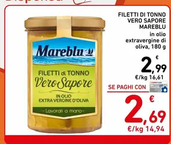 Spazio Conad Filetti di tonno verso sapone mareblu offerta
